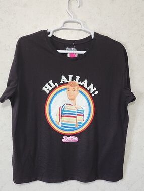 Barbie The Movie Short Sleeve Tee Shirt Colorful Hi, Allan! Graphic Tee Unisex